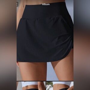 SHEIN Black Mini Skirt Swim Cover Up